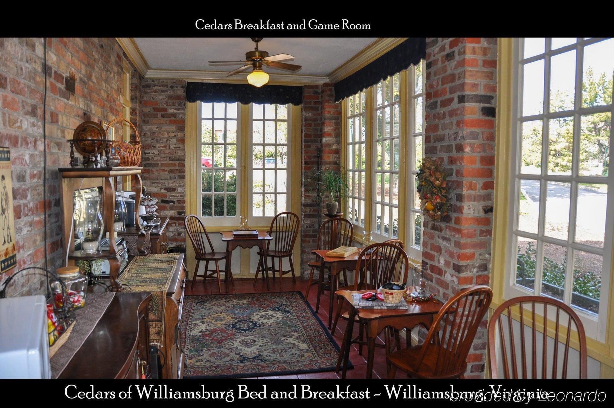 Cedars Of Williamsburg Bed & Breakfast Restaurant billede